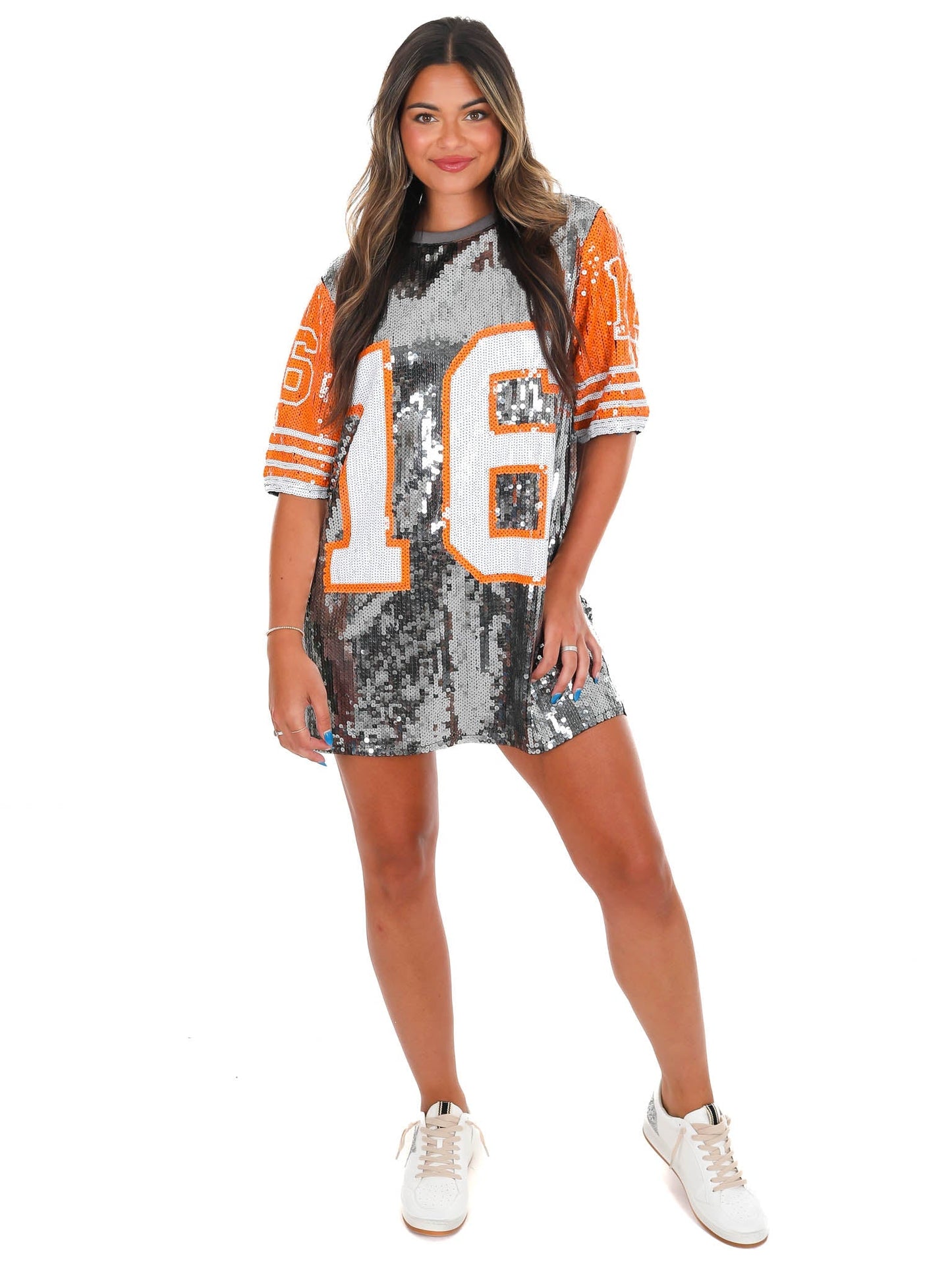 16 Sequin Jersey Dress