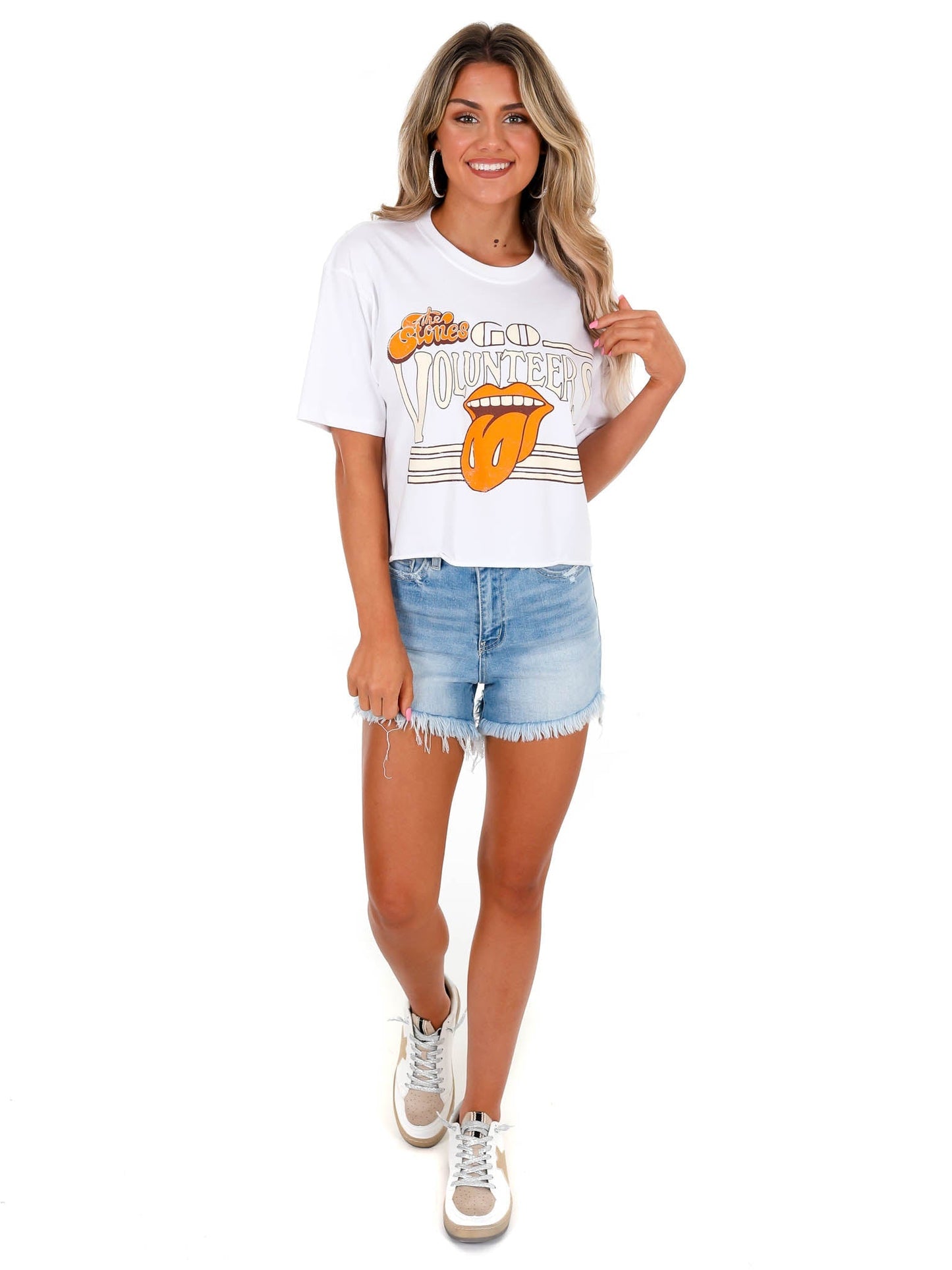 Rolling Stones Go Volunteers Cropped Tee