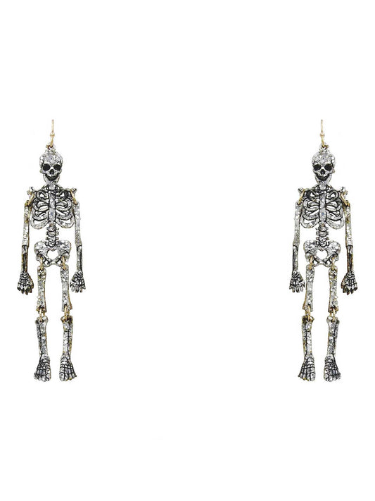 Skeleton Glitter Earrings