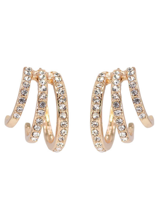 Rhinestone Hoop Earrings