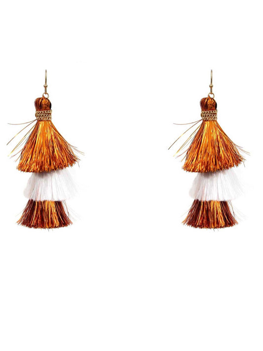 Shimmer Tassel Gameday Earrings